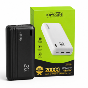 باور بانك TOPCORE سعة 20000mAh شحن سريع - PW23-04